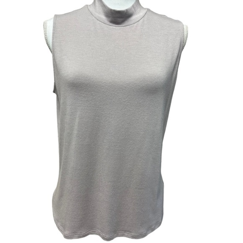 ATHLETA THREADLIGHT‎ Relaxed Mock Neck Dusty Lavender Top Size M